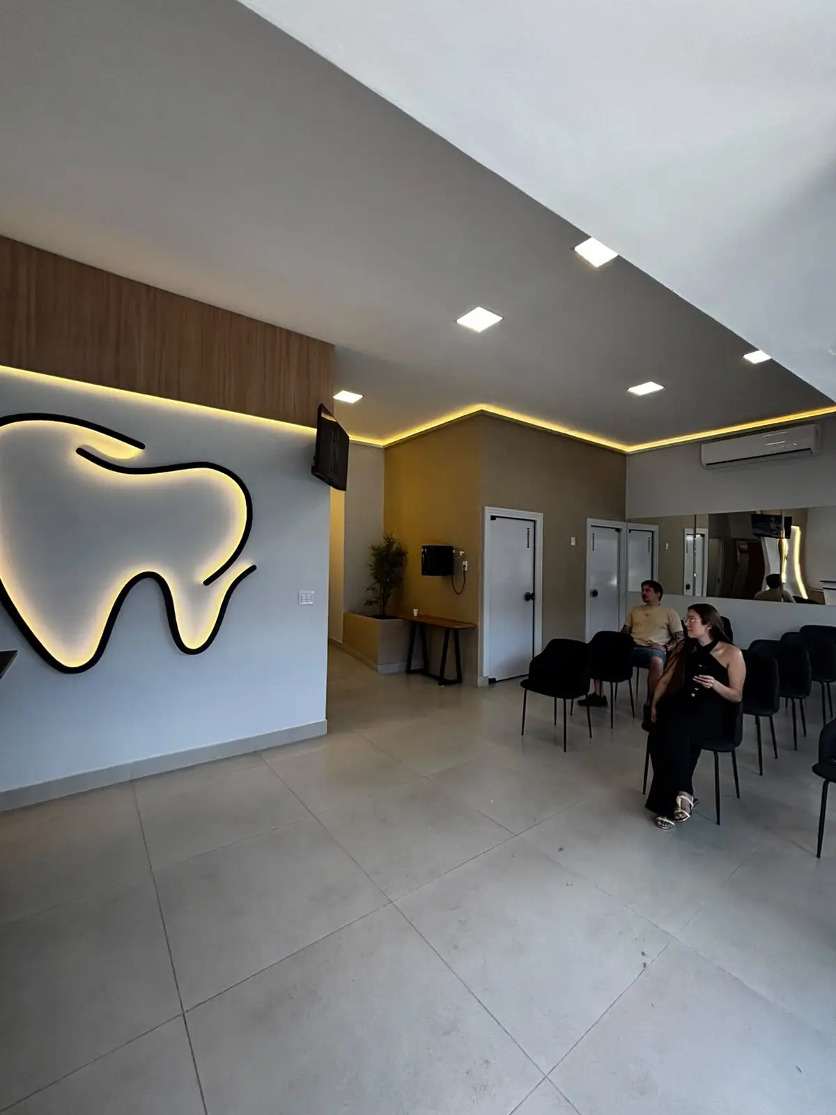 Sala de espera da Clínica Sorriso Campinas